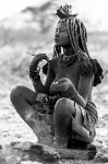 94 - PLEINE DE GRACE - HAVAUX XAVIER - belgium <div : Contraste, Himbas, Kaokoland, Kaokoveld, Noir et blanc, namibie, pays des Himbas